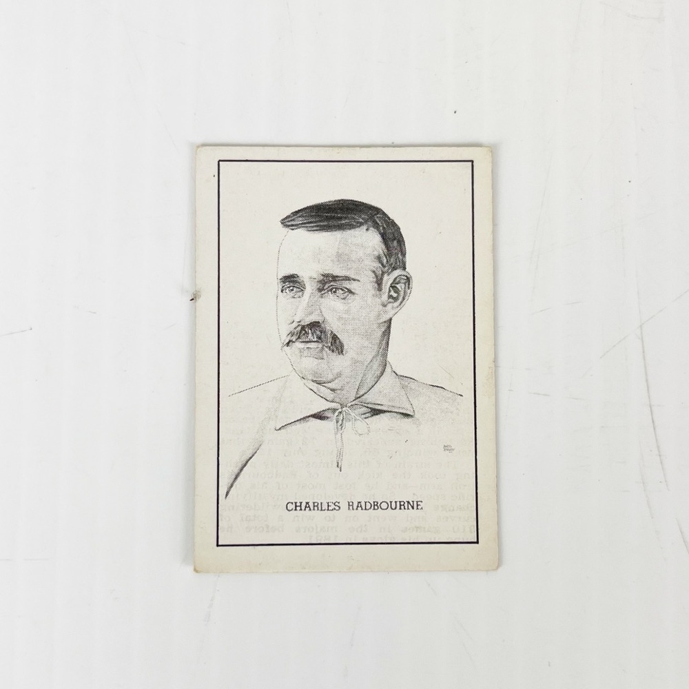 Vintage 1950 Callahan Hall of Fame Charles Radbourne Baseball Trading Card